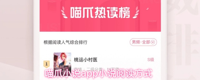 喵爪小说应用中的阅读小说操作指南